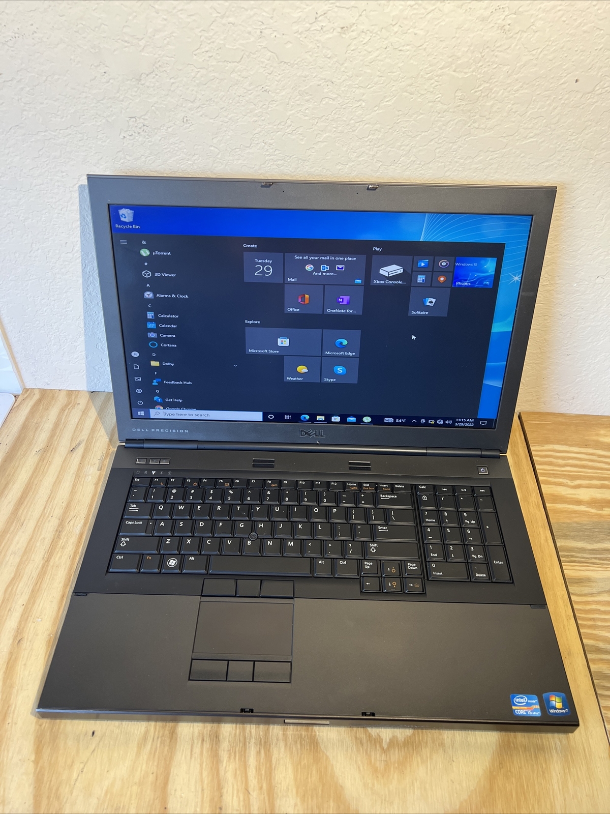 Dell Precision M6600 17.3″ i5 2.5 GHZ 16GB RAM 480GB SSD, Windows10 Pro office13