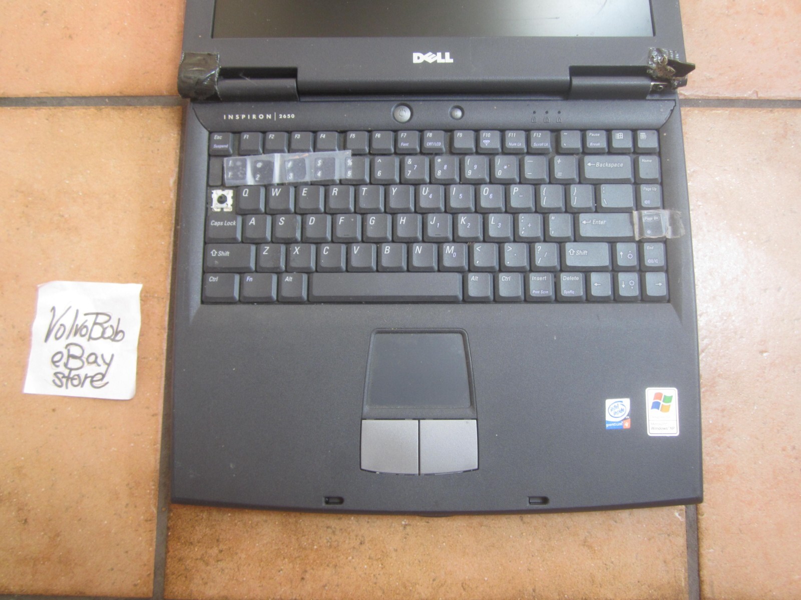 DELL INSPIRON 2650 LAPTOP 256MBRAM 30GBHD SCREEN INTACT BAD BATT NO CORD – PARTS