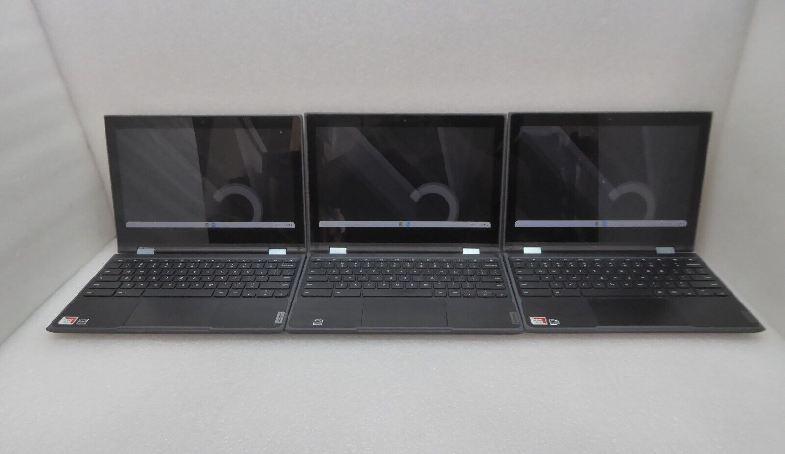 3 Lenovo Chromebook AMD A4 9120C Radeon R4 4GB Ram 300e 2nd Gen Touch Screen