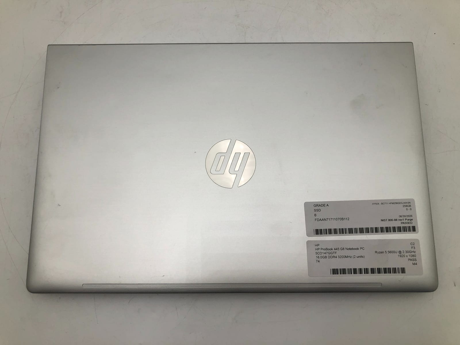 HP | HP ProBook 445 G8 Notebook PC | Ryzen 5 5600U | 16GB | 256GB | 74% Battery