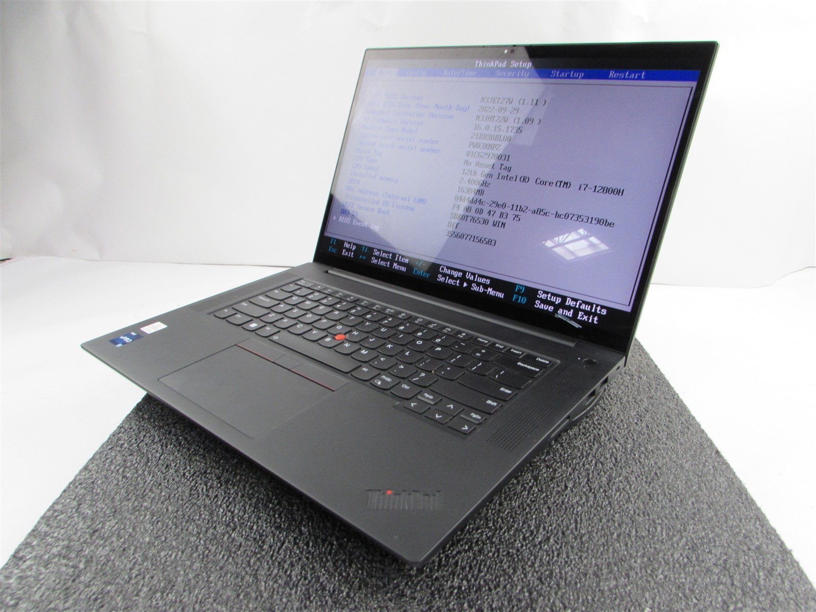 LENOVO THINKPAD P1 (GEN 5) TOUCH i7-12800H 512GB 16GB RAM RTX A1000 WIN 11