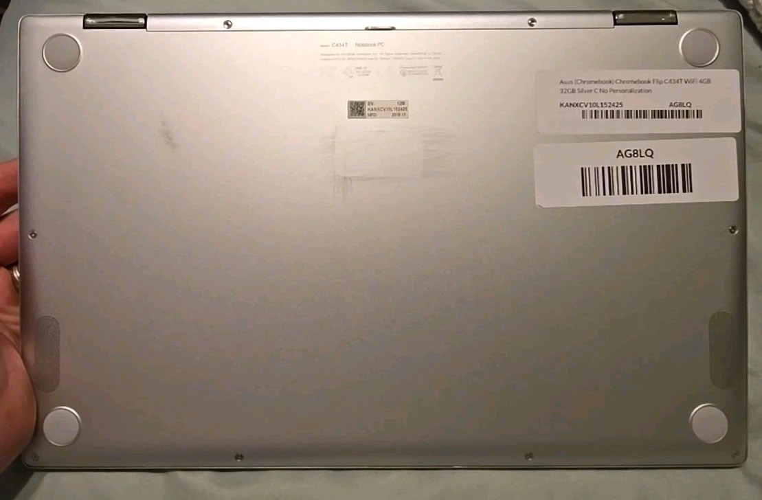 Asus Chromebook Flip C434T WiFi 4GB 32GB Silver
