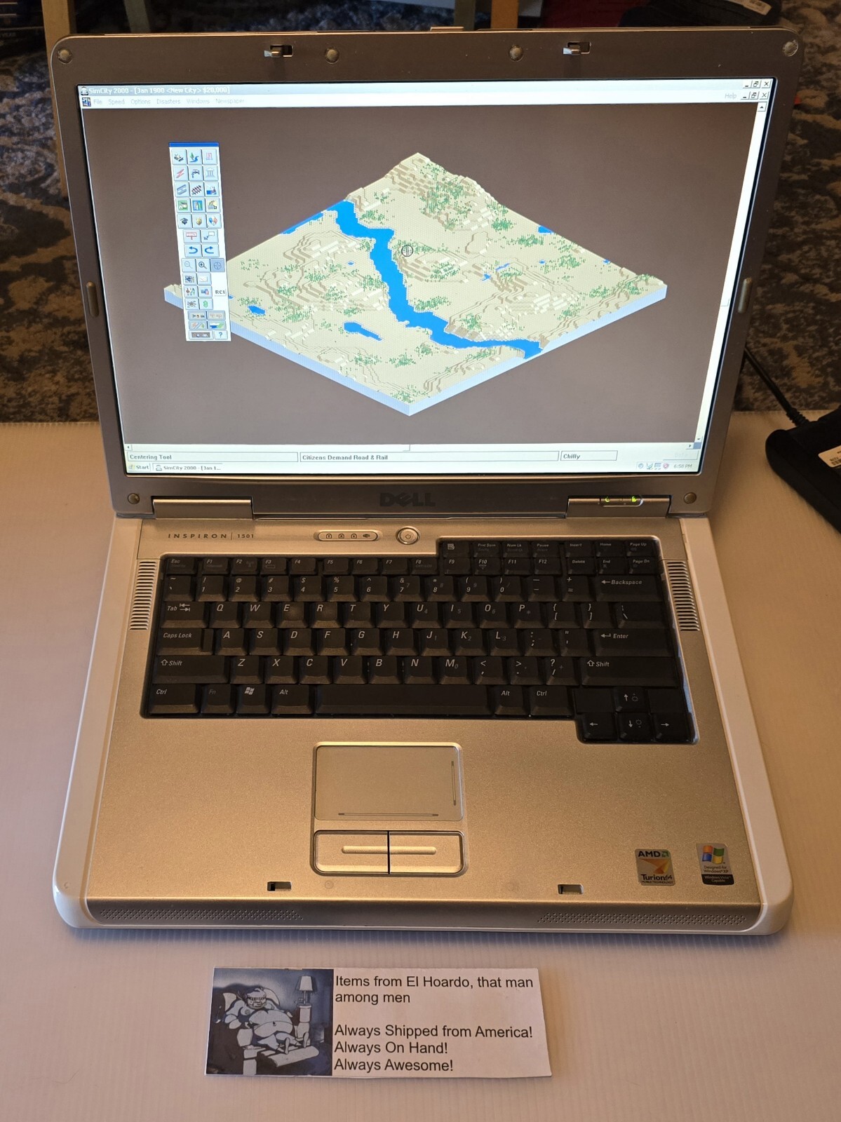 Dell Inspiron 1501 15.4″ AMD Turion 64 2.0GHz 2GB RAM 240GB HDD Radeon XP Read