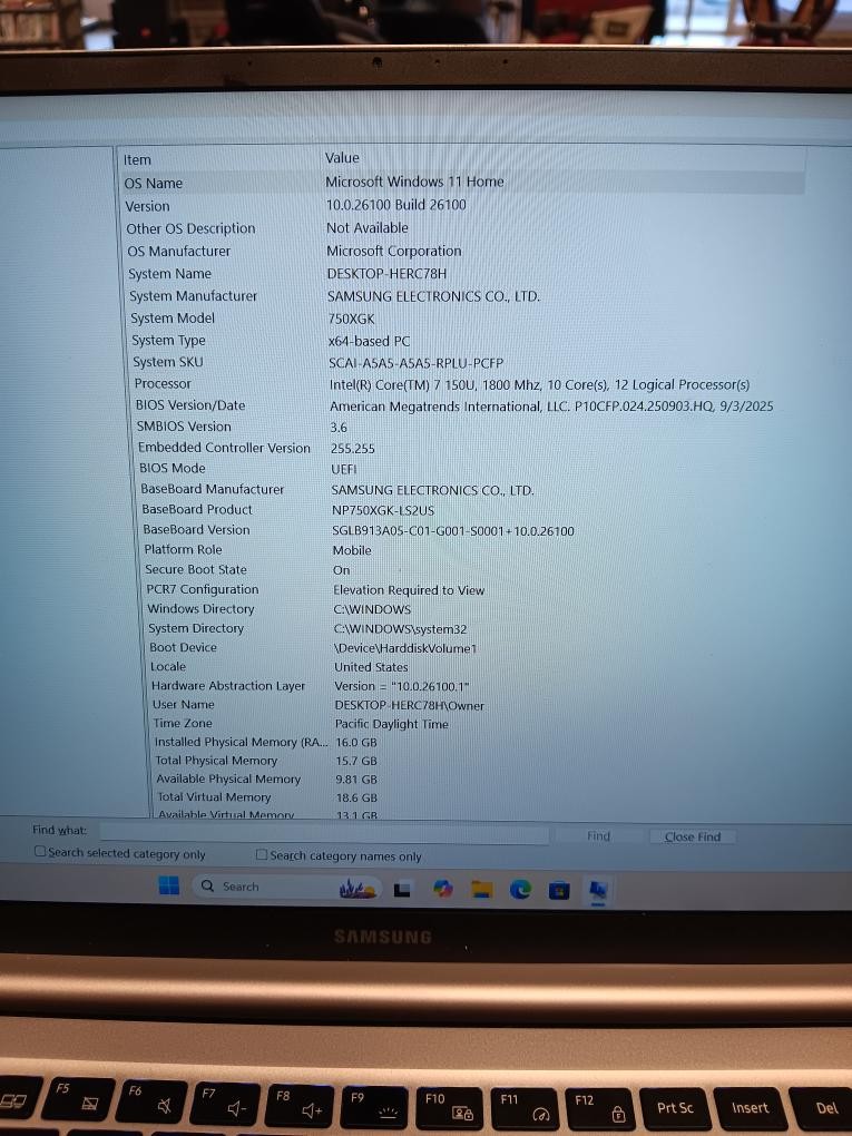 SAMSUNG NP750XGK (P17031751)