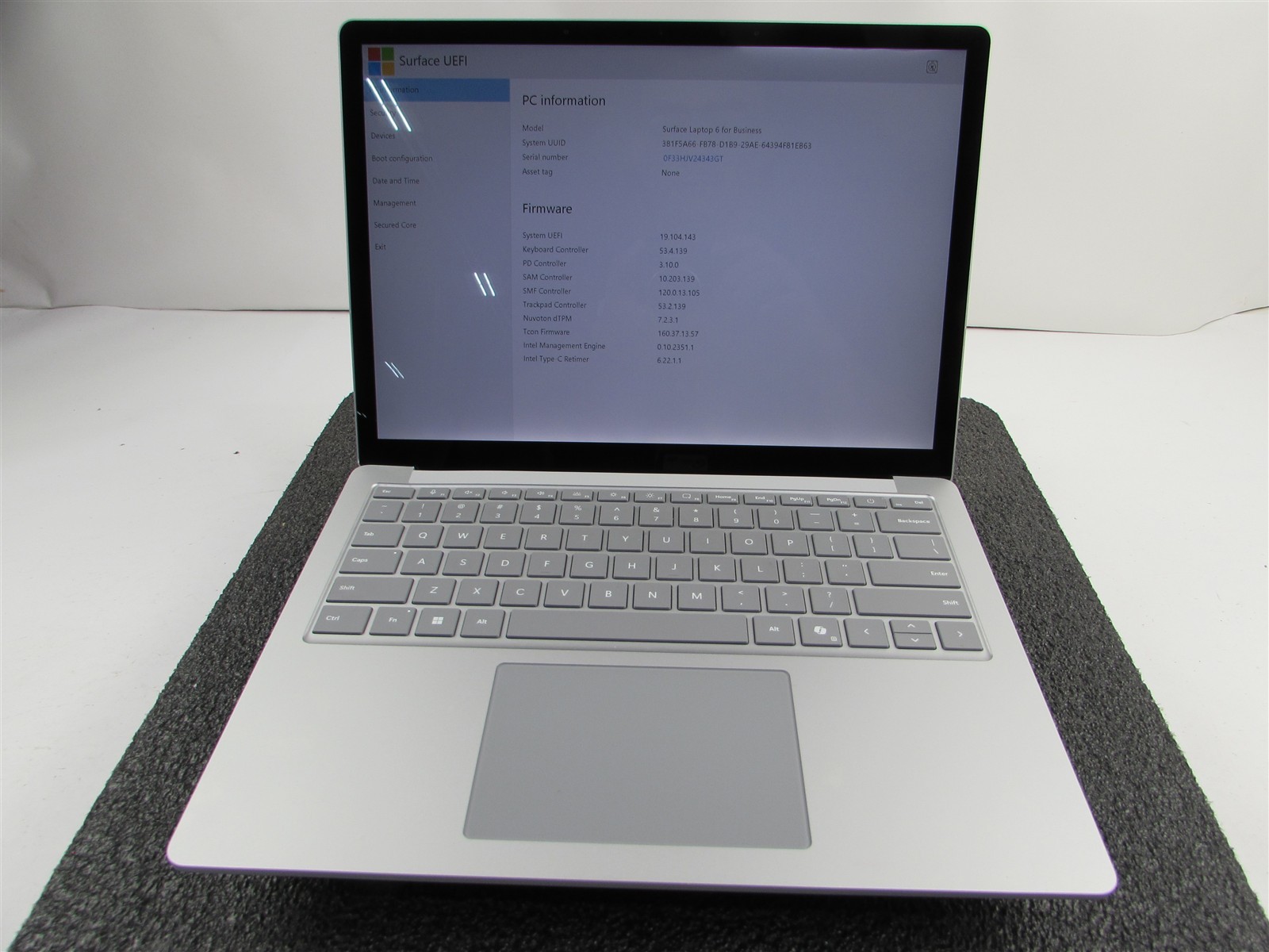 SURFACE SURFACE LAPTOP 6 CORE ULTRA 7 165H 512GB SSD 16GB RAM WIN 11 PRO