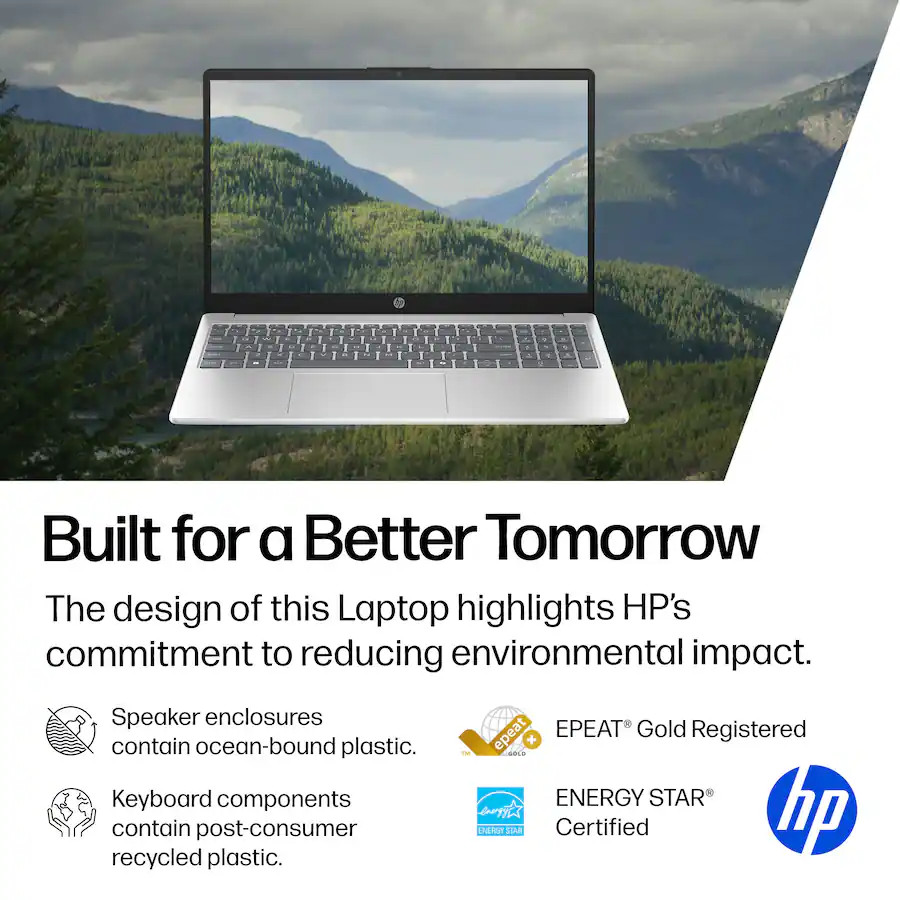 Brand New HP 15.6″ HD Intel i3-N305/8GB/128GB UFS/Windows 11 Silver
