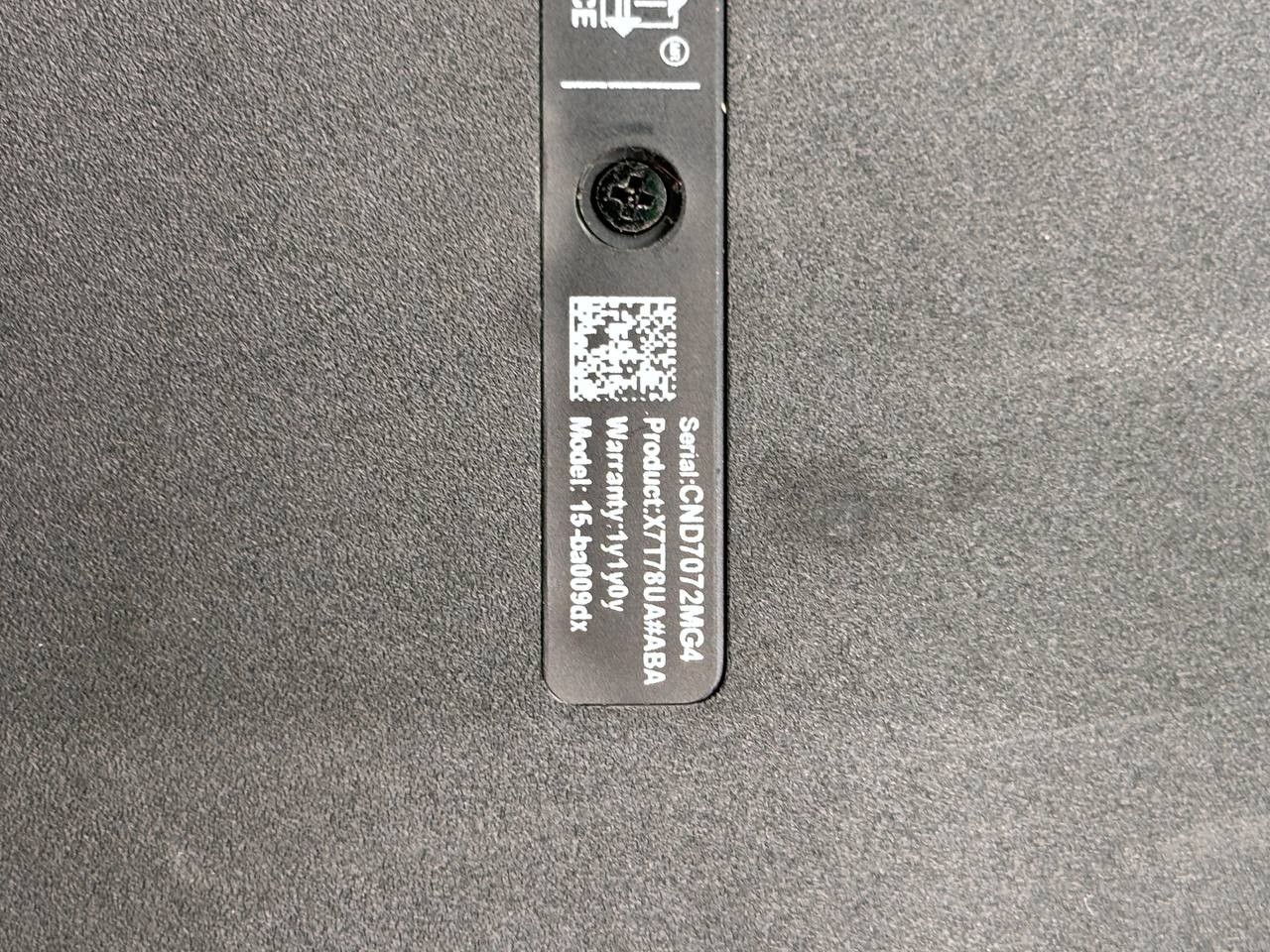 HP 15-ba009dx 15″ Laptop AMD A6-7310 No Ram No HDD As Is For Parts Touch PH9