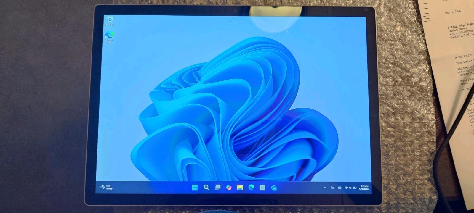 Microsoft Surface Book 3 15″ i7|32|512GB Tablet Only Cycle Counts # 46