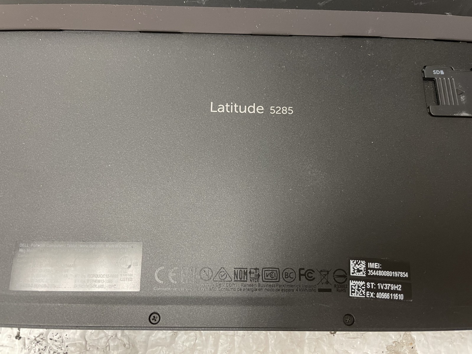 Dell Latitude 5285 Intel i3-7100U @2.40GHz 4GB RAM 128GB SSD Win10Pro NoKeyboard
