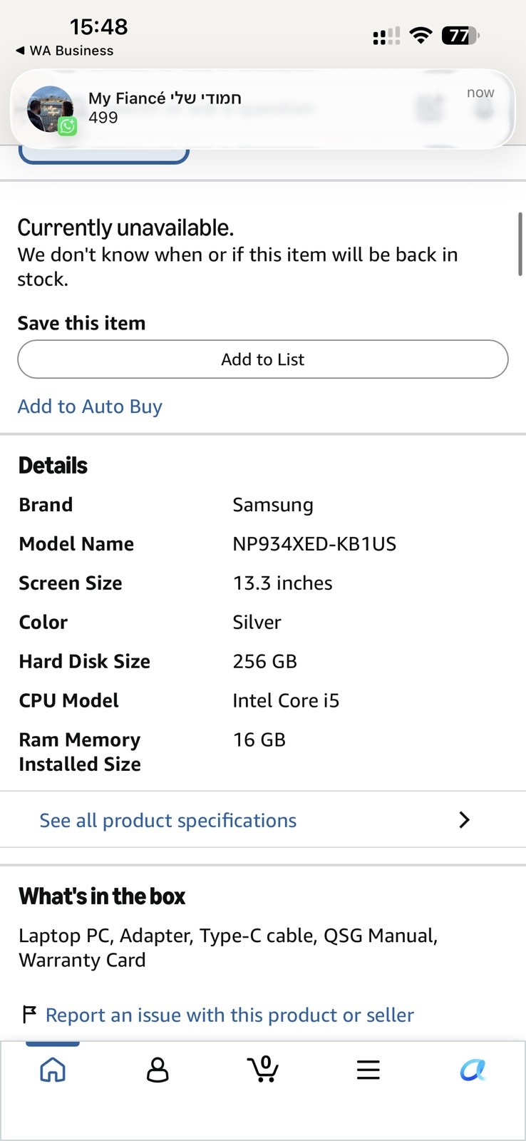 Samsung Galaxy Book2 Pro Laptop Intel Windows 11 Pro