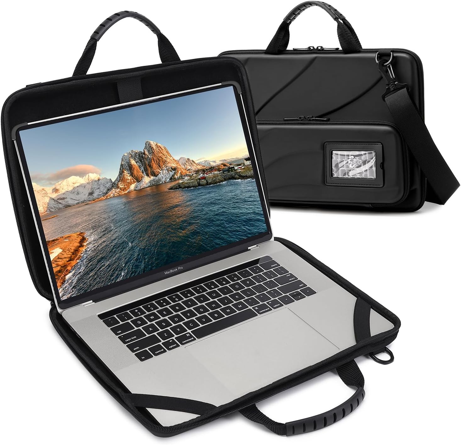 Durable Hard Shell Laptop Case for 14.1-15.6 Inch Macbook Pro Air HP Lenovo – Bl