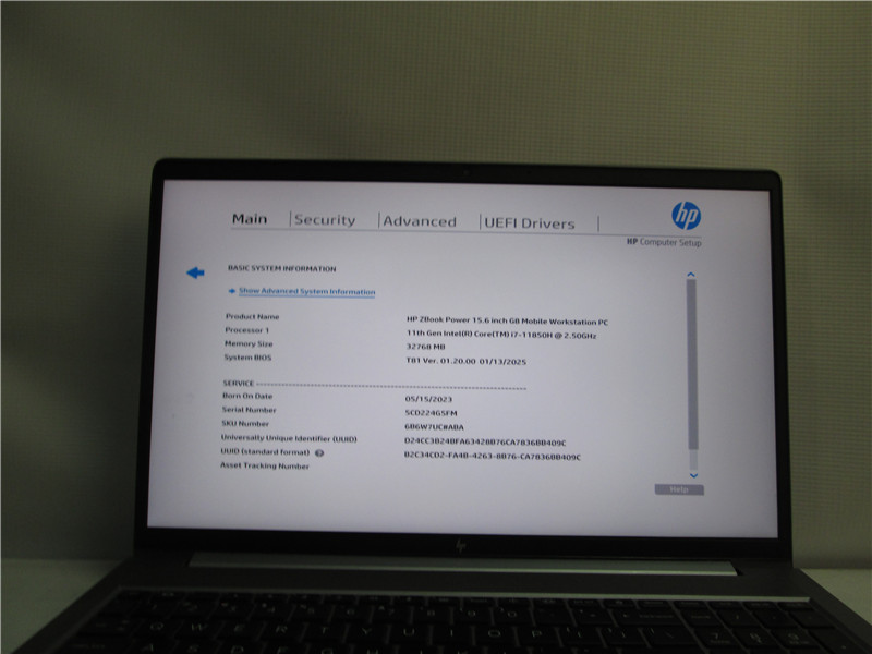 HP ZBook Power Laptop i7-11850H 32GB 512GB SSD 16in Win11 COA Grade C