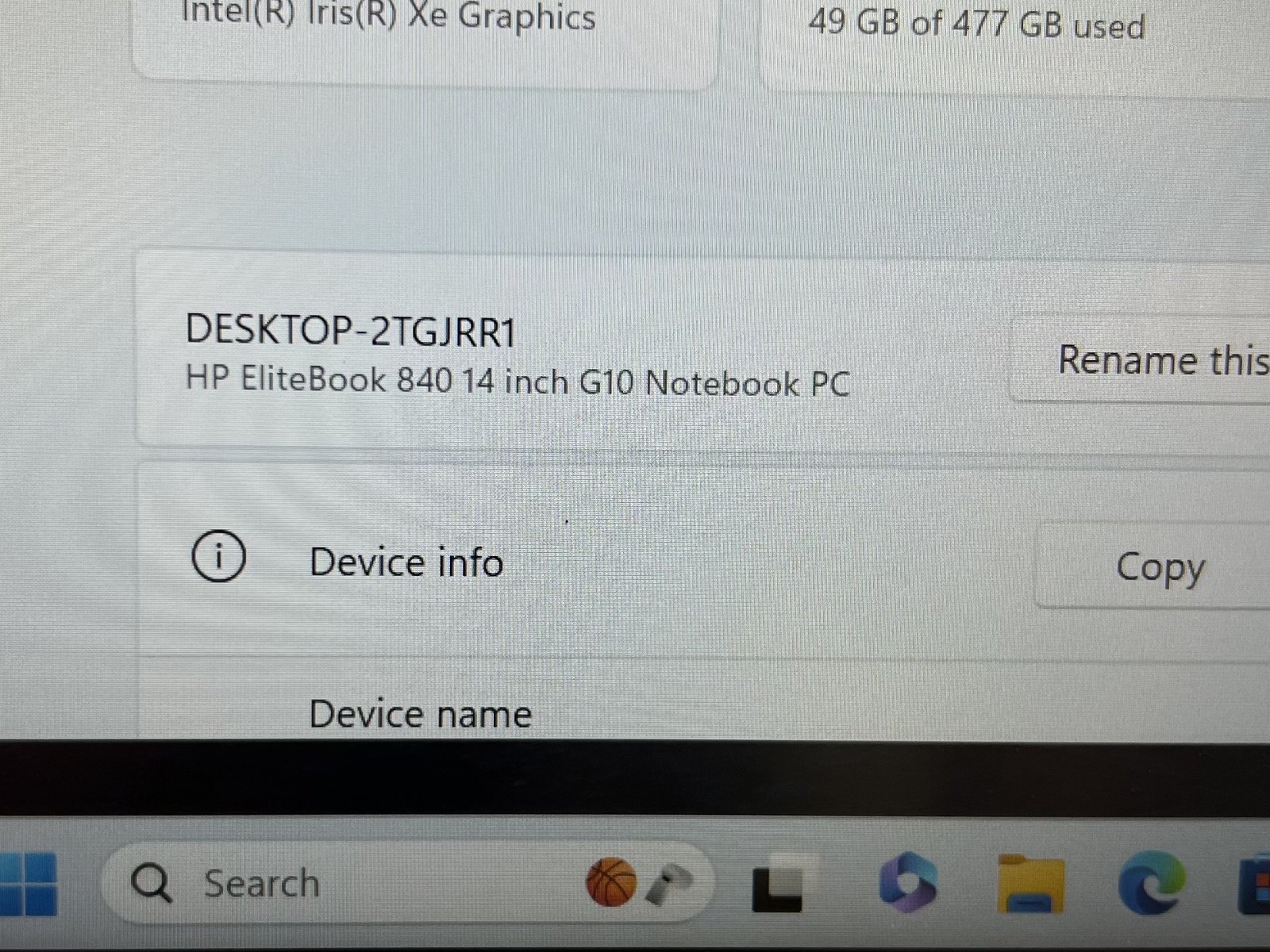 HP EliteBook 840 G10 14.0″ Intel i5-1340P 16GB DDR5 512GB NVMe Windows 11 Pro