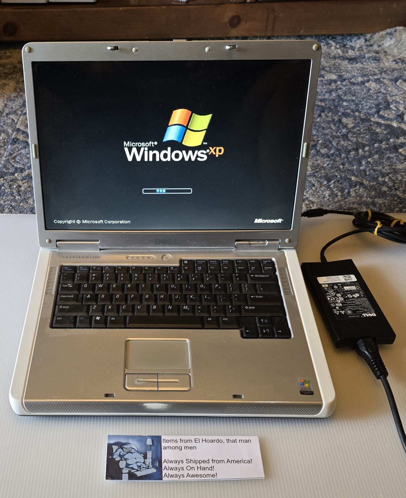 Dell Inspiron 1501 15.4″ AMD Turion 64 2.0GHz 2GB RAM 80GB HDD Radeon XP Works!
