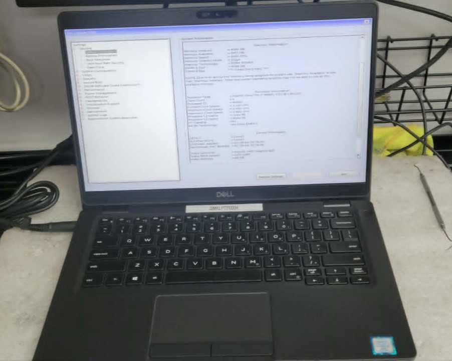 Dell Latitude 5300 13.3″ i7-8665U @ 1.9GHz 4GB RAM – No SSD/OS – Good Battery