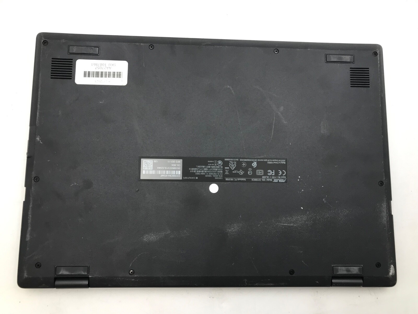 LOT OF 5 ASUS Chromebook CX1-1500CNA Celeron 15.6″ 64Gb-Various Issues/Parts -MZ
