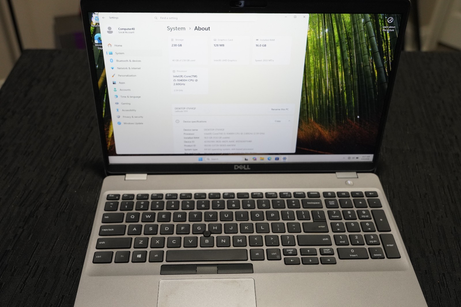 2020 Dell Latitude 15 5511 i5-10400H 16GB RAM 250GB HDD 15.6″ HD PRO Fingerprint
