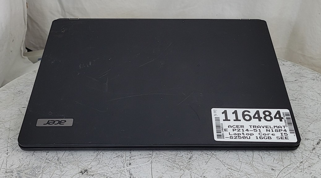 ACER TRAVELMATE P214-51 N18P4 Laptop Core I5-8250U 16GB SEE NOTES