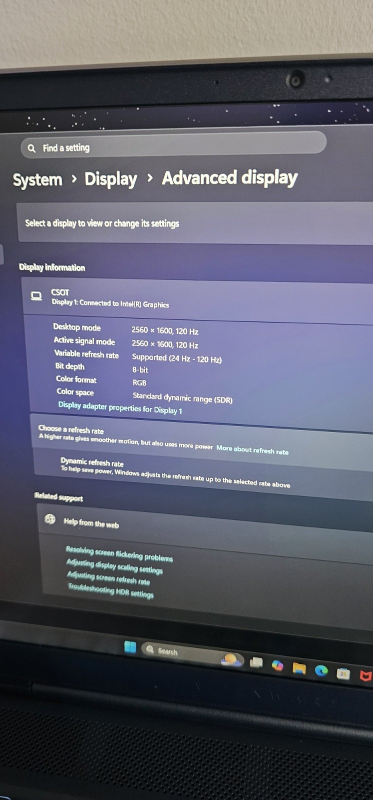 Dell Alienware 16 Aurora (1TB, Intel Core 7, 16GB, RTX 5050) 2.5k 120 hz