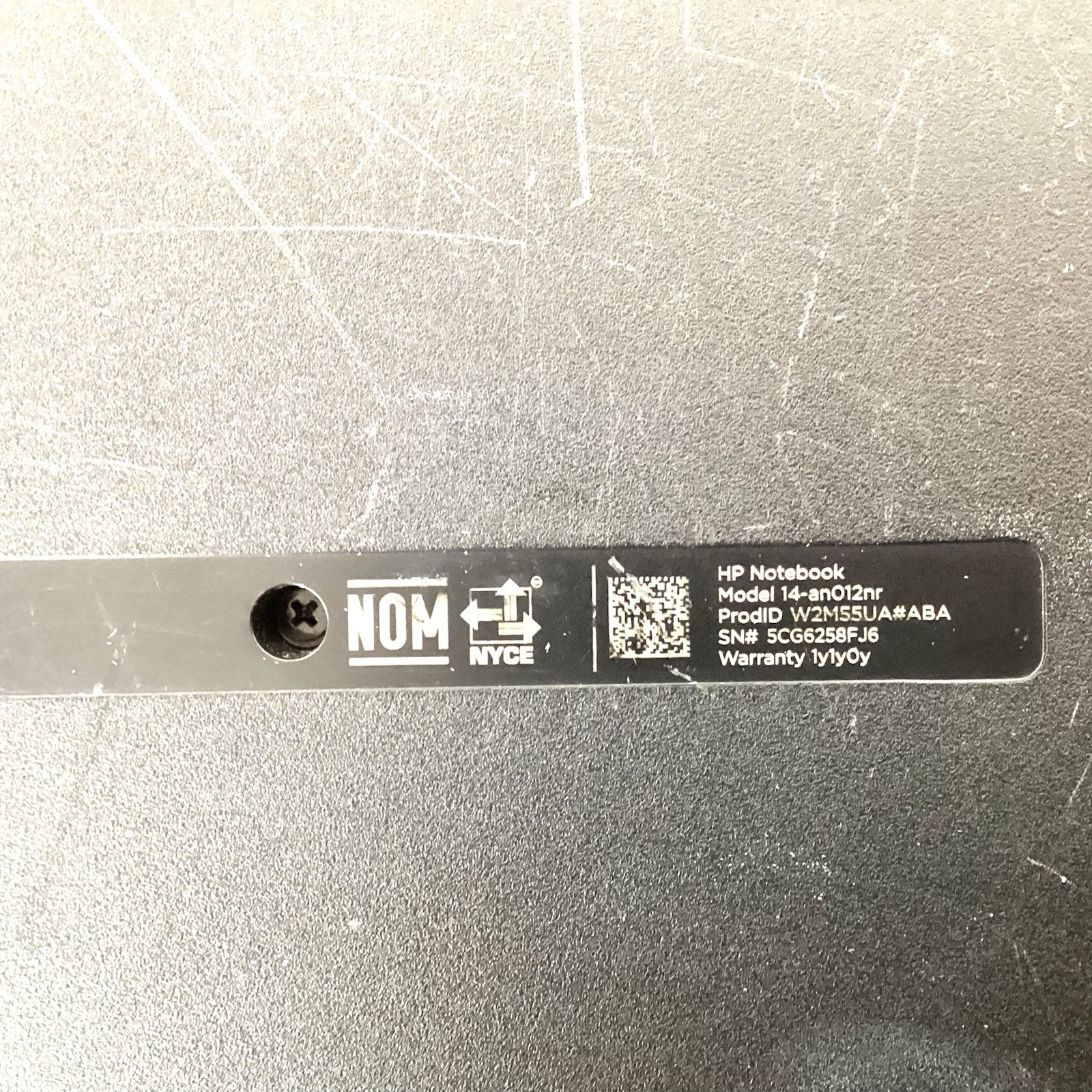HP Notebook 15.6″ RTL8188EE Laptop Untested No Charger