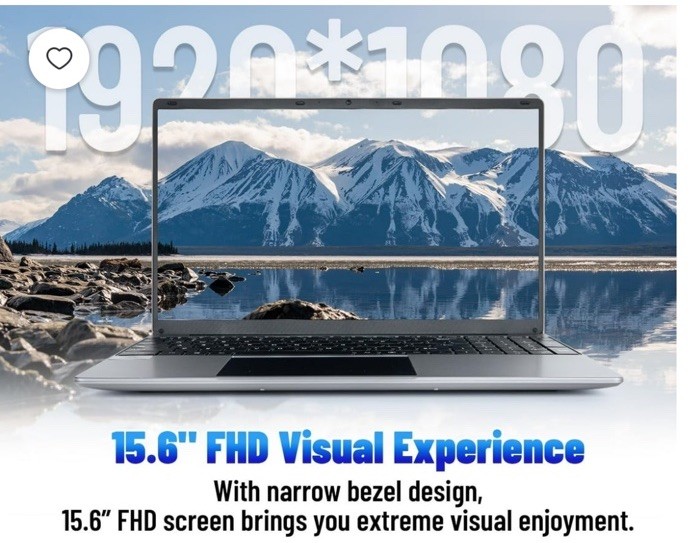 Azeeo 15.6 In Laptop 16GB RAM 512GB ROM, Intel Celeron Quad Core,N5095, Win 11