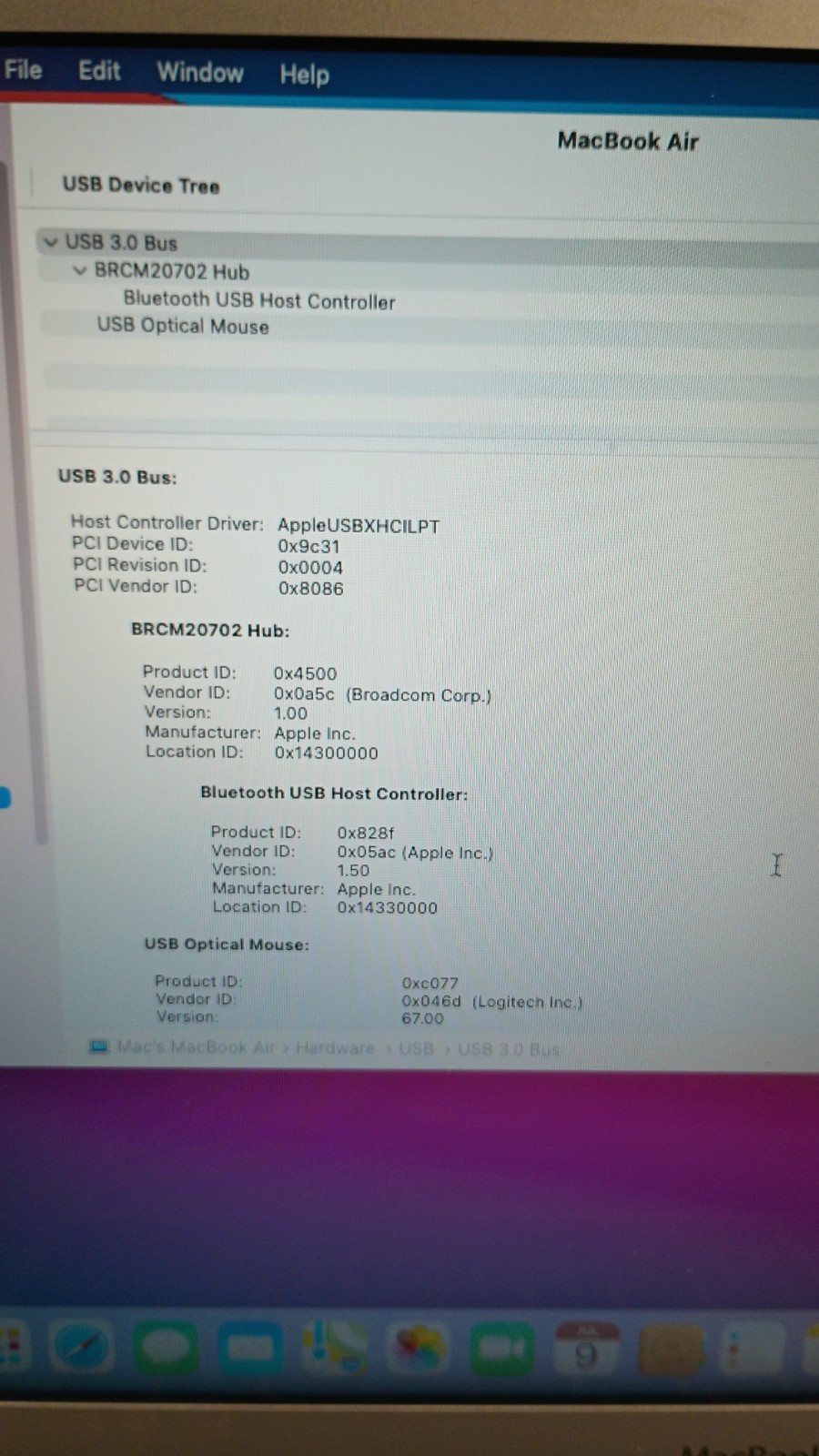 7093 MacBook Air A1466(No charger, No battery).i5.4GB.120GB SSD.13.3″.Big Sur.