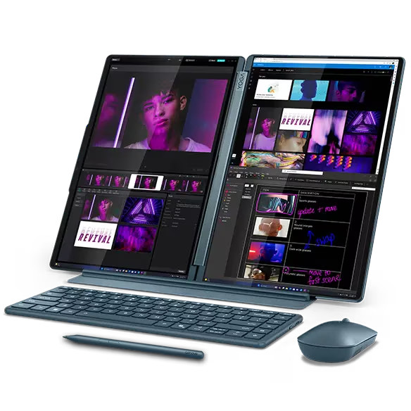 NEW 2025 Lenovo Yoga Book 9i 2-in-1 14″ DUAL OLED Touch Ultra 7 255H 32GB 512GB