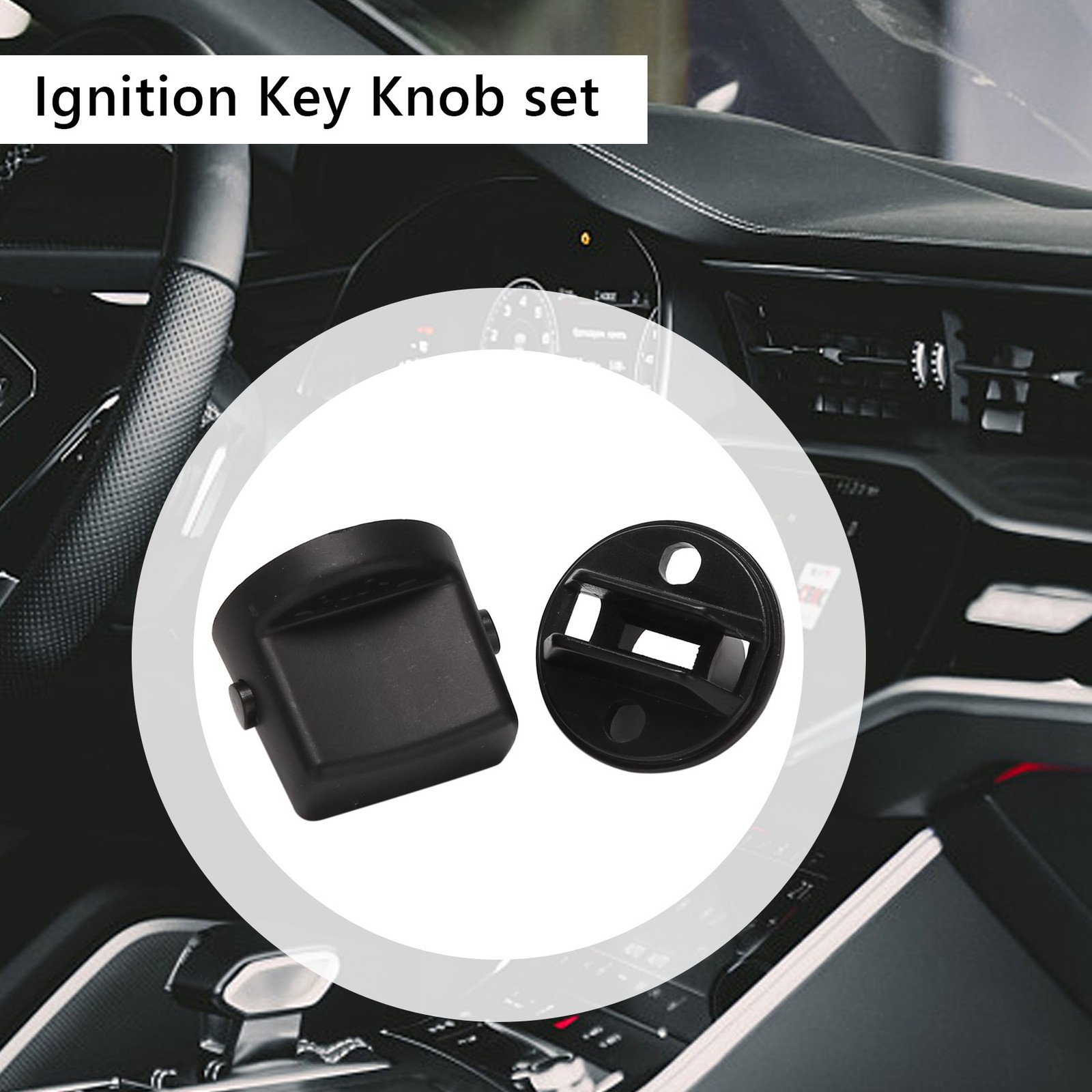 2x (ignition key knob push rotary switch key ignition knob set for k7098