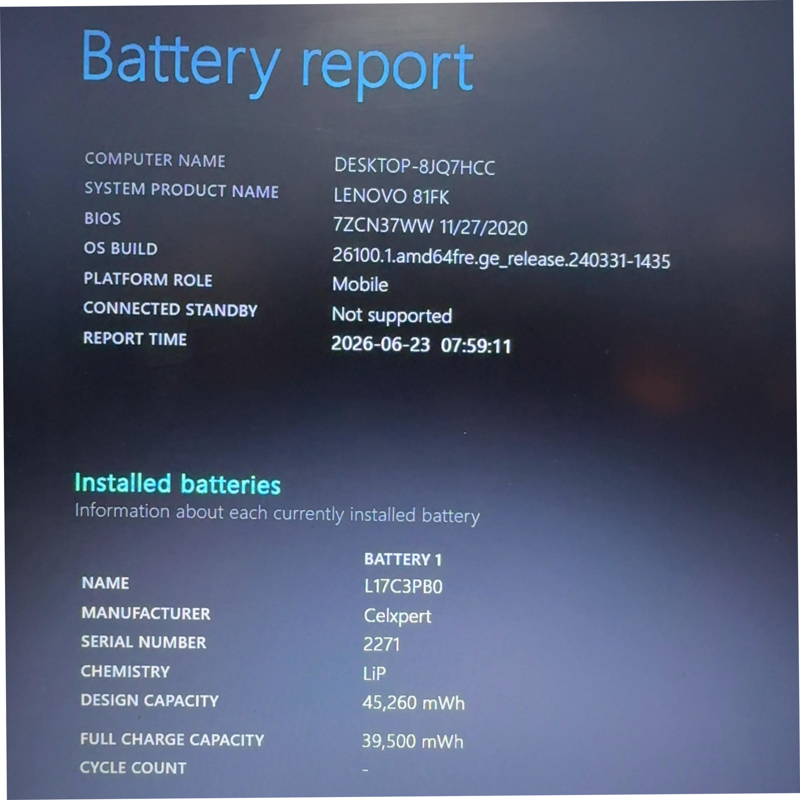 Lenovo Ideapad 330 81FK i5-8300H 8GB RAM GTX 1050 2GB 256GB NVMe Win 11 Pro