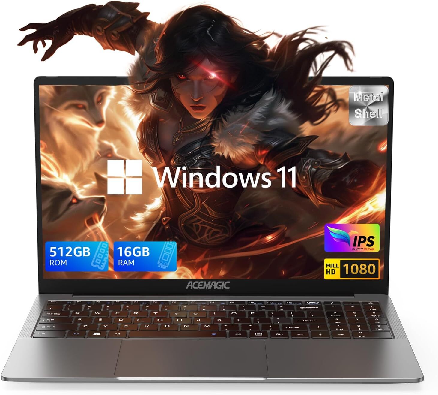 【90% Refurbished】ACEMAGIC 15.6″ Laptop Intel 12th Alder Lake N95 16GB 512GB SSD