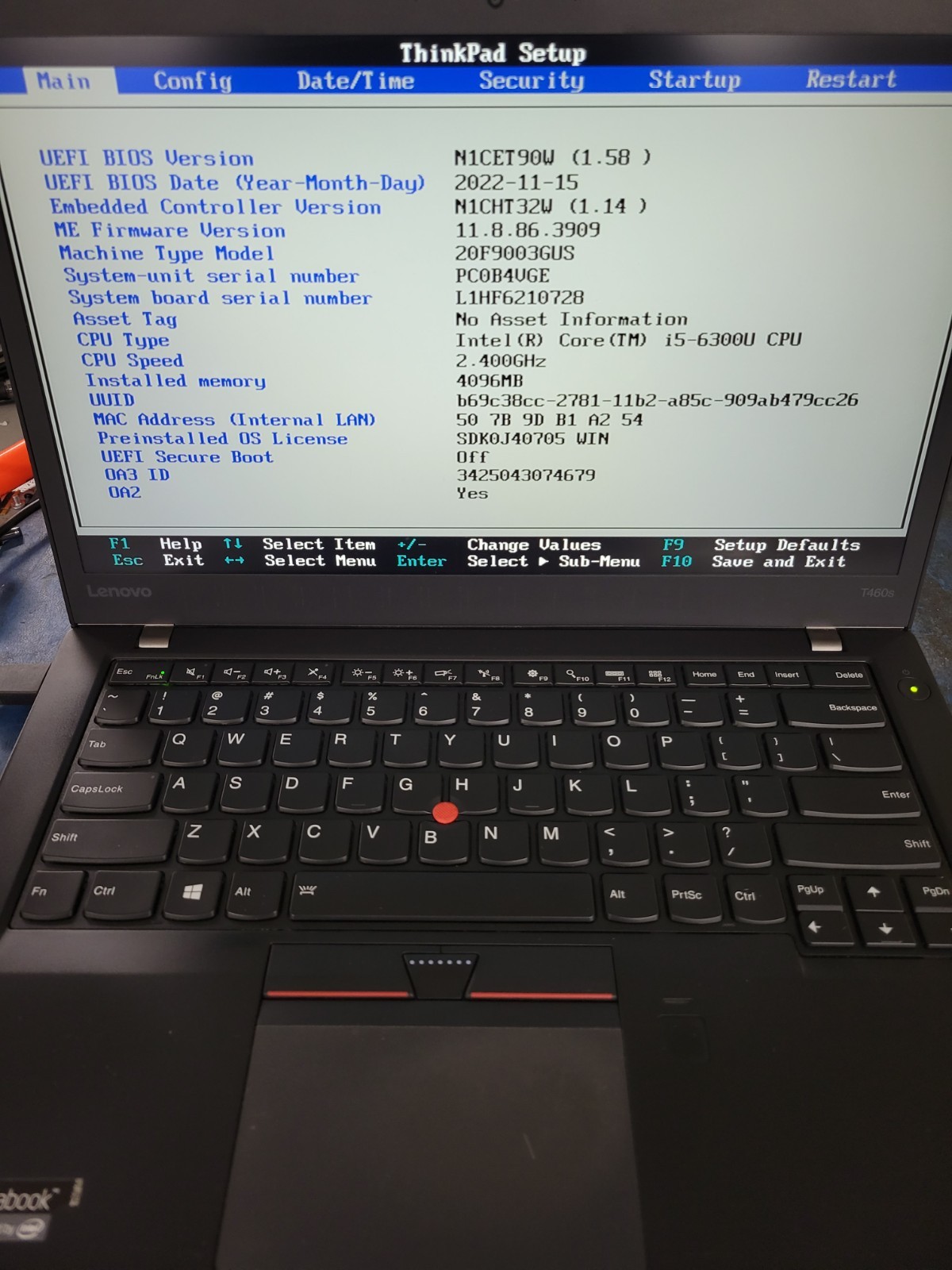 2x Lenovo ThinkPad T460s i5-6300U@2.4GHz 4GB RAM NO HD/OS *BIOS/READ* | C658