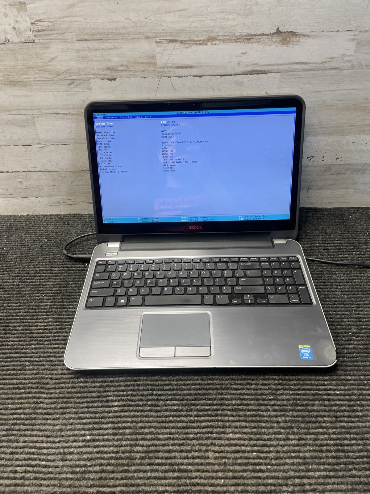 *PARTS* Dell Inspiron 5537 15.6″ i7-4500U 1.80GHz 8GB RAM Laptop No HDD/OS