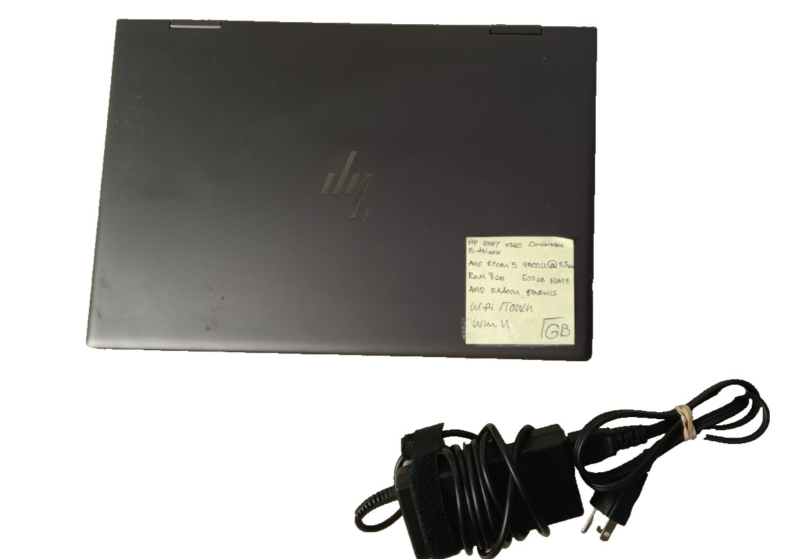 HP ENVY X360 AMD Ryzen 5 4500U 2.3GHz 8GB 500GB NVME Win11 Touch Reset Good