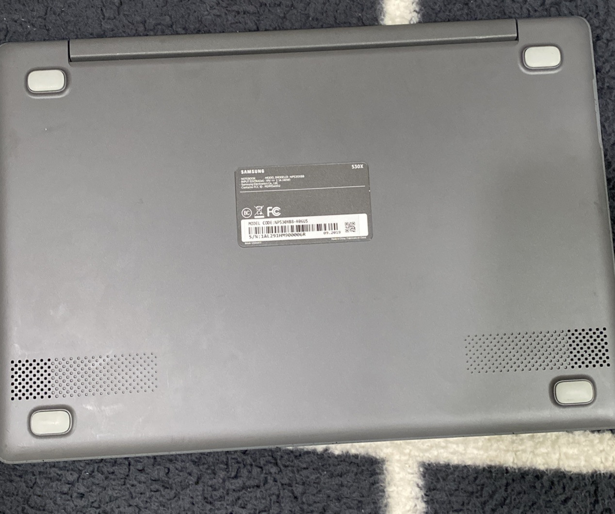 Samsung NP530XBB-K06US i5-7200U 8/256/2.5GHZ Intel HD 620 13.3-inch BAD BATTERY