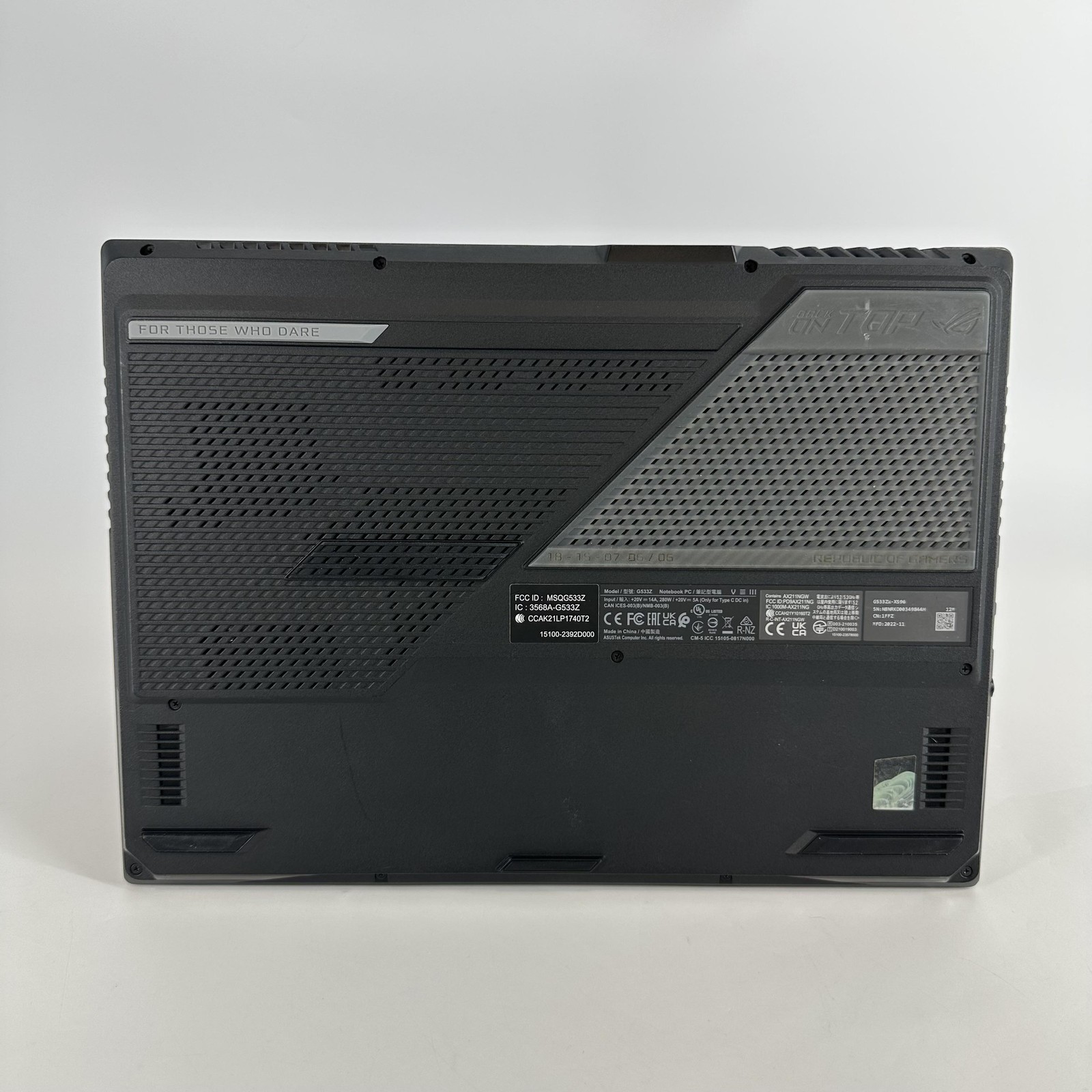 Asus ROG Strix Scar 15 G533 240Hz 2K 2.5 GHz i9-12900H 32GB 1TB SSD RTX 3070 Ti