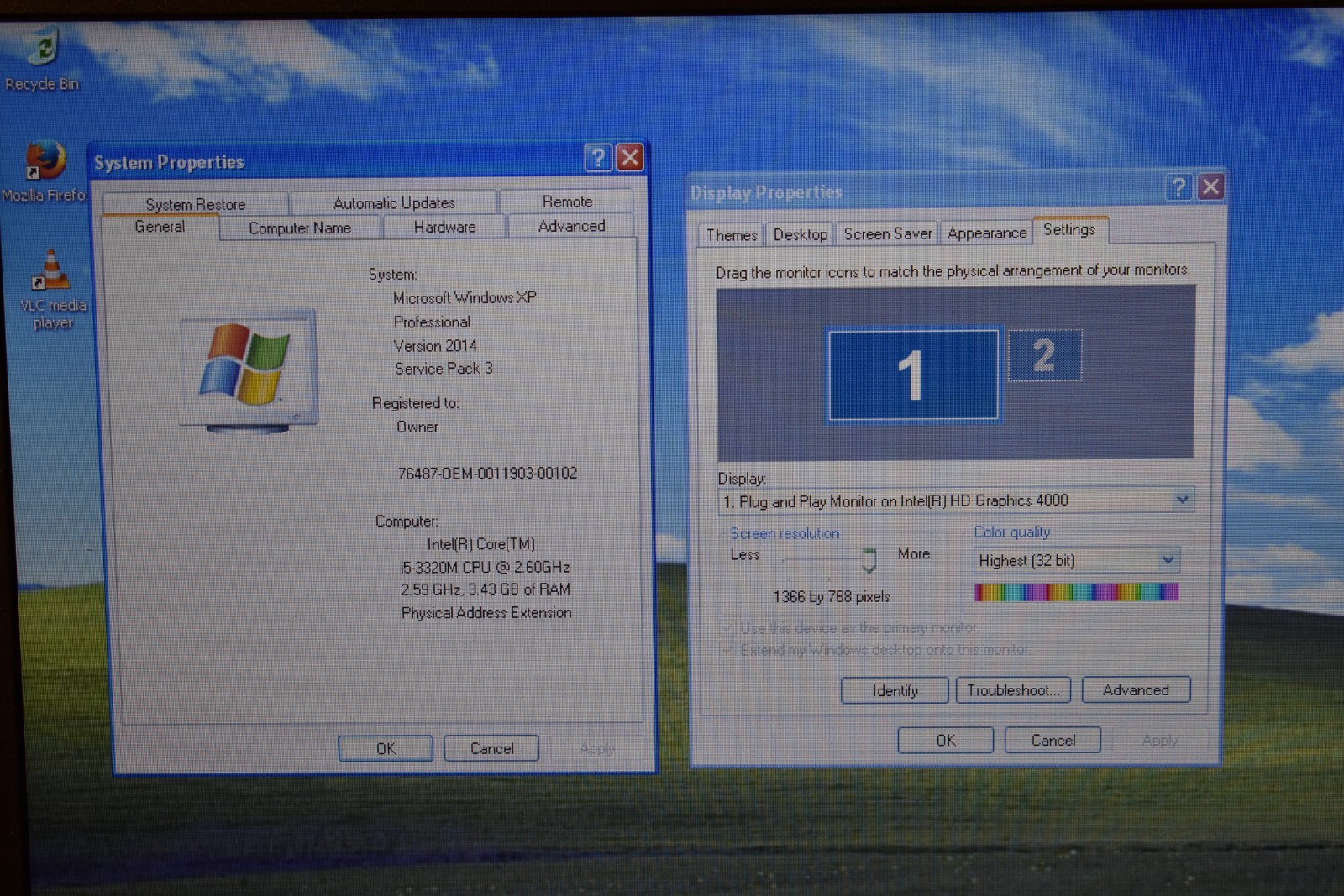 Dell Latitude E6430 Intel Core i5-3320M 4GB RAM 500GB HDD Windows XP Pro 32-bit