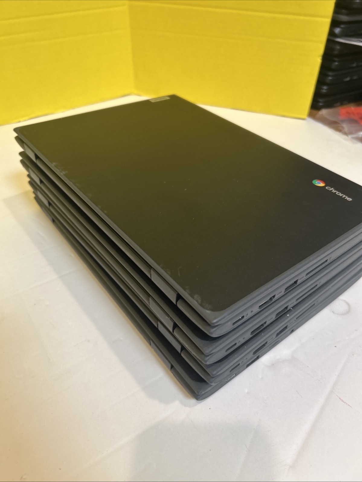 Lot of 4 Lenovo 100e Chromebook 2nd Gen MTK 4GB 32GB For Parts Repair