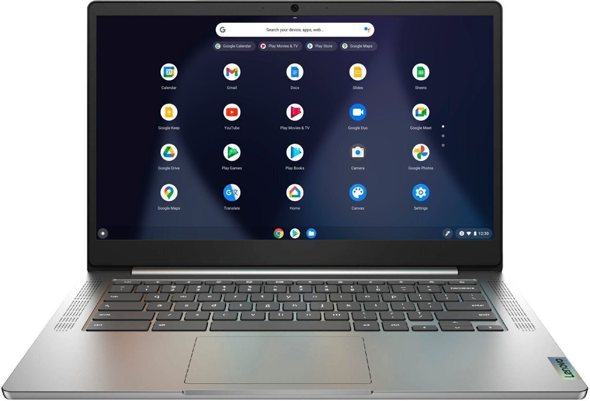 Lenovo Chromebook 3 14″ Laptop – Mediatek MT8183, 4GB RAM, 64GB eMMC – Grey