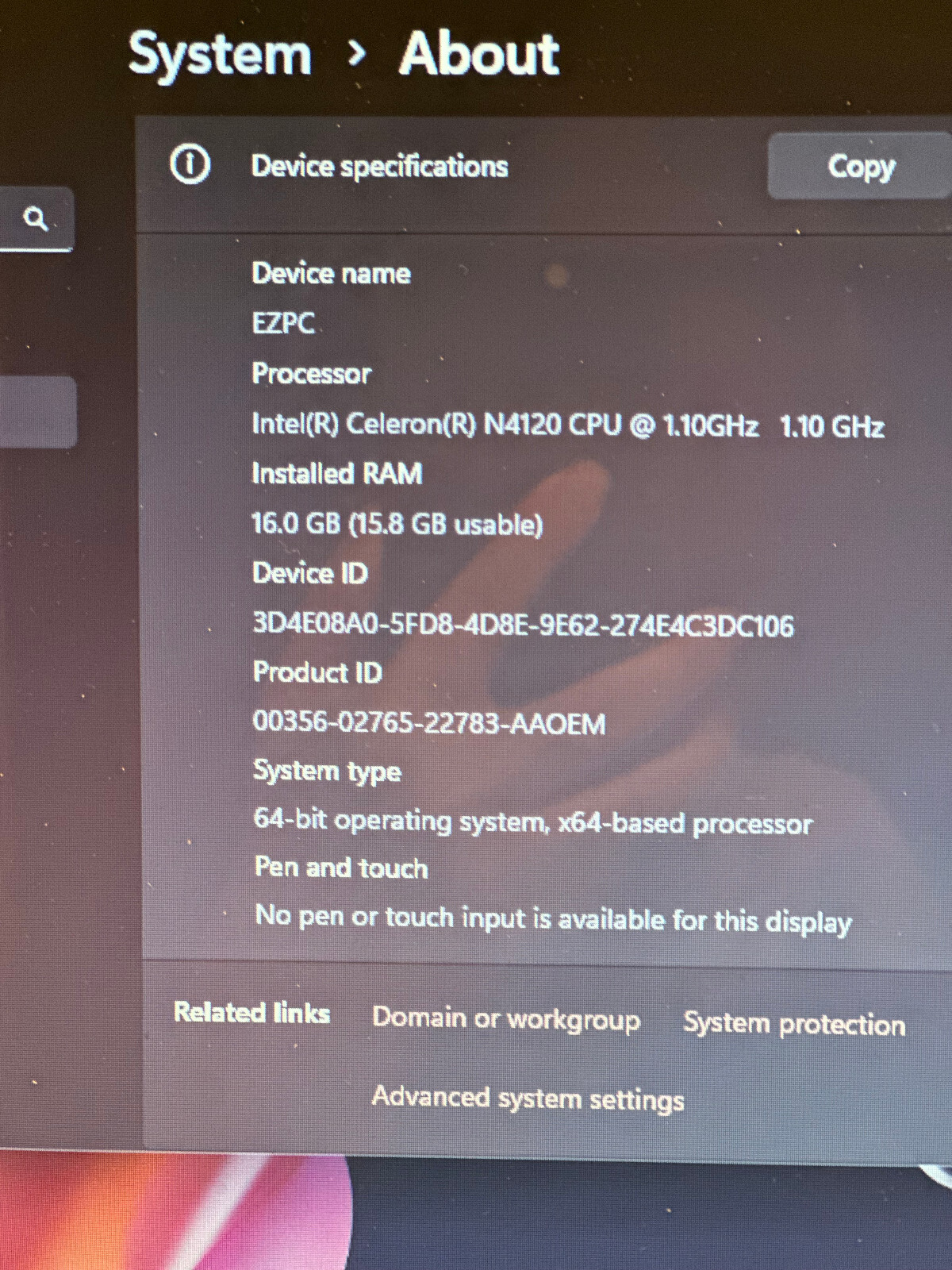 HP 15-dw1053dx 15.6″ 1TB SSD, Intel Celeron N4120, 1.1 GHz,16GB RAM Laptop