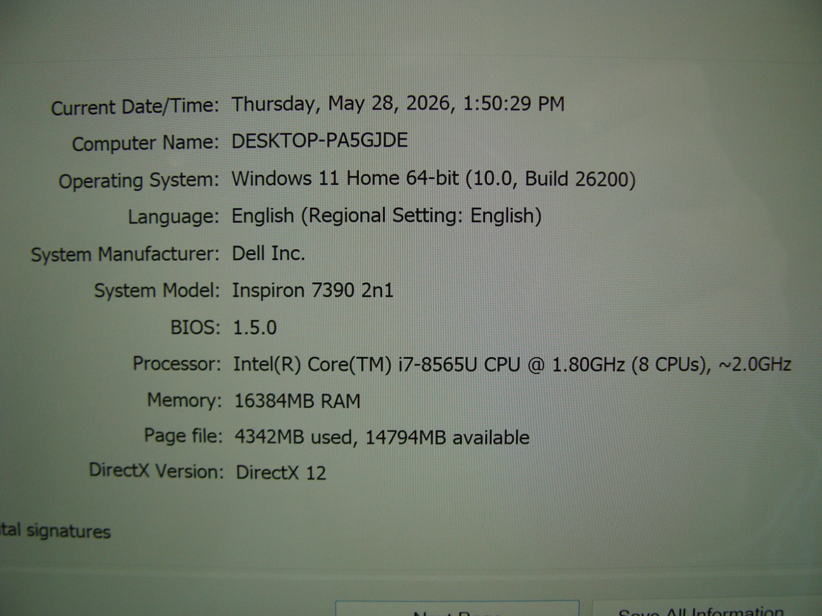 Dell Inspiron 7390 2-in-1 13.3″ 4K UHD TOUCH i7-8565U 1.8GHz 16GB 512GB W11H +PA