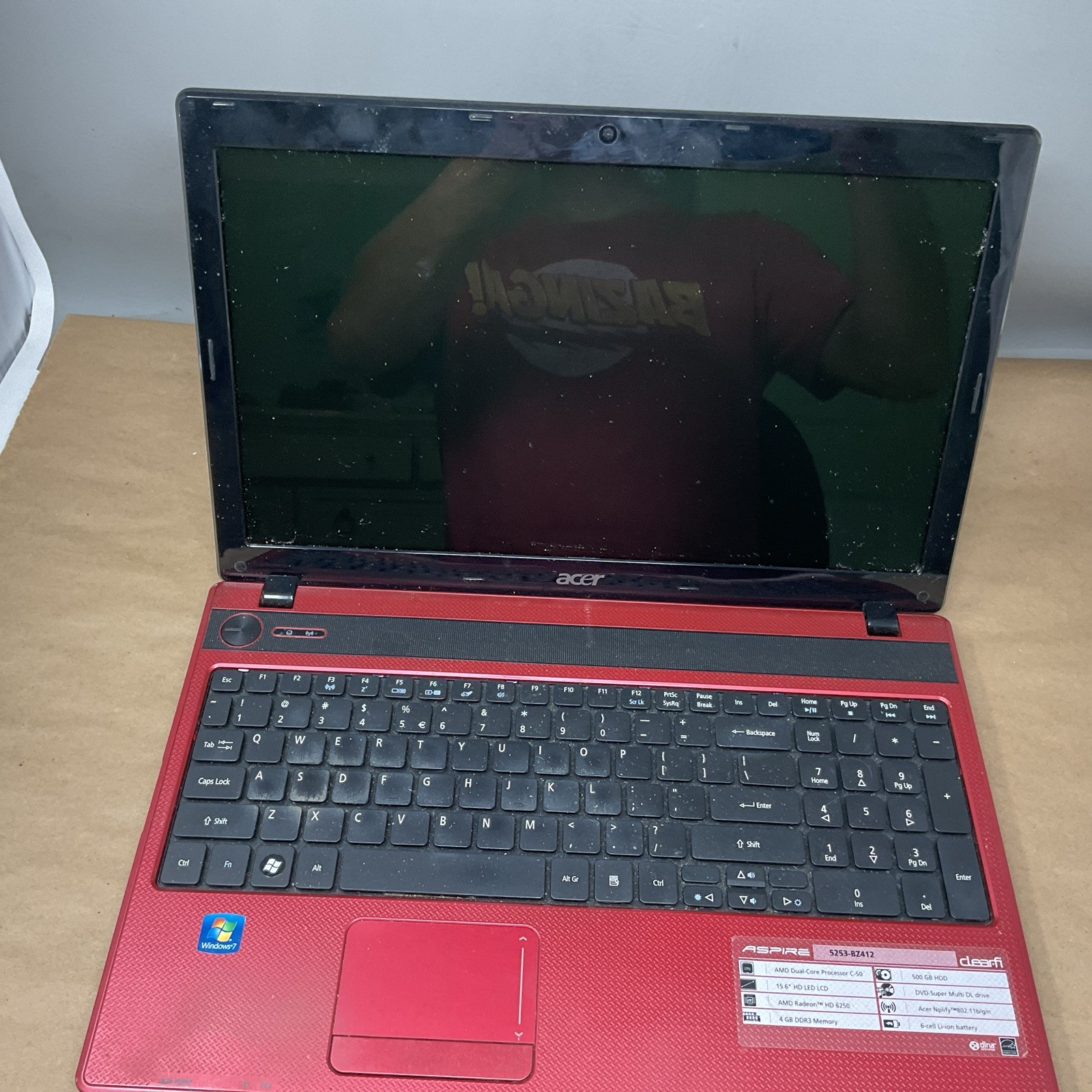 Acer Aspire 5253-BZ412 15.6″ Laptop Untested For Parts