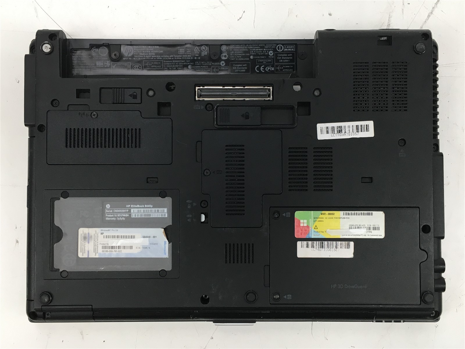 HP EliteBook 8440p Laptop i5M 540 4GB RAM 2.53GHz No HDD No OS 14″