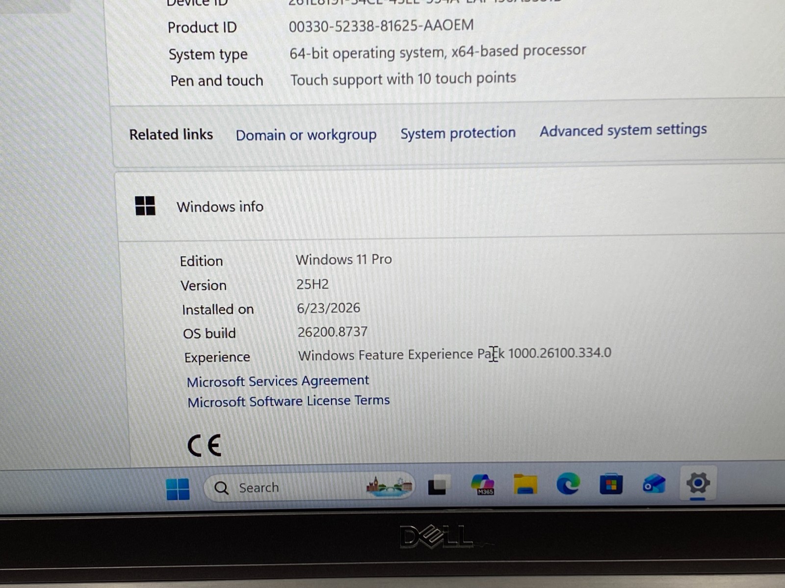 6 LOT DELLLATITUDE 7400 TOUCHSCREEN i5-8265U 16GBRAM 256GB SSD WINDOWS11+CHARGER