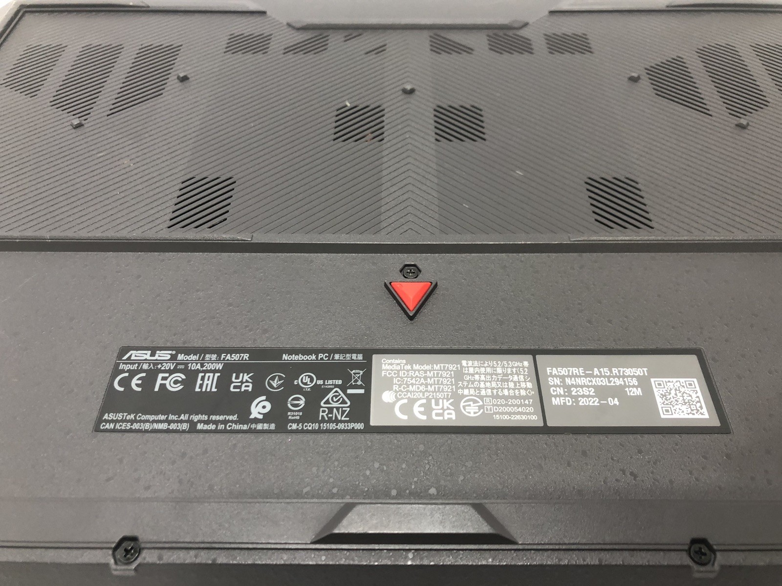 Asus TUF A15 Gaming Laptop RTX 3050 Ti With Charger And Original Box