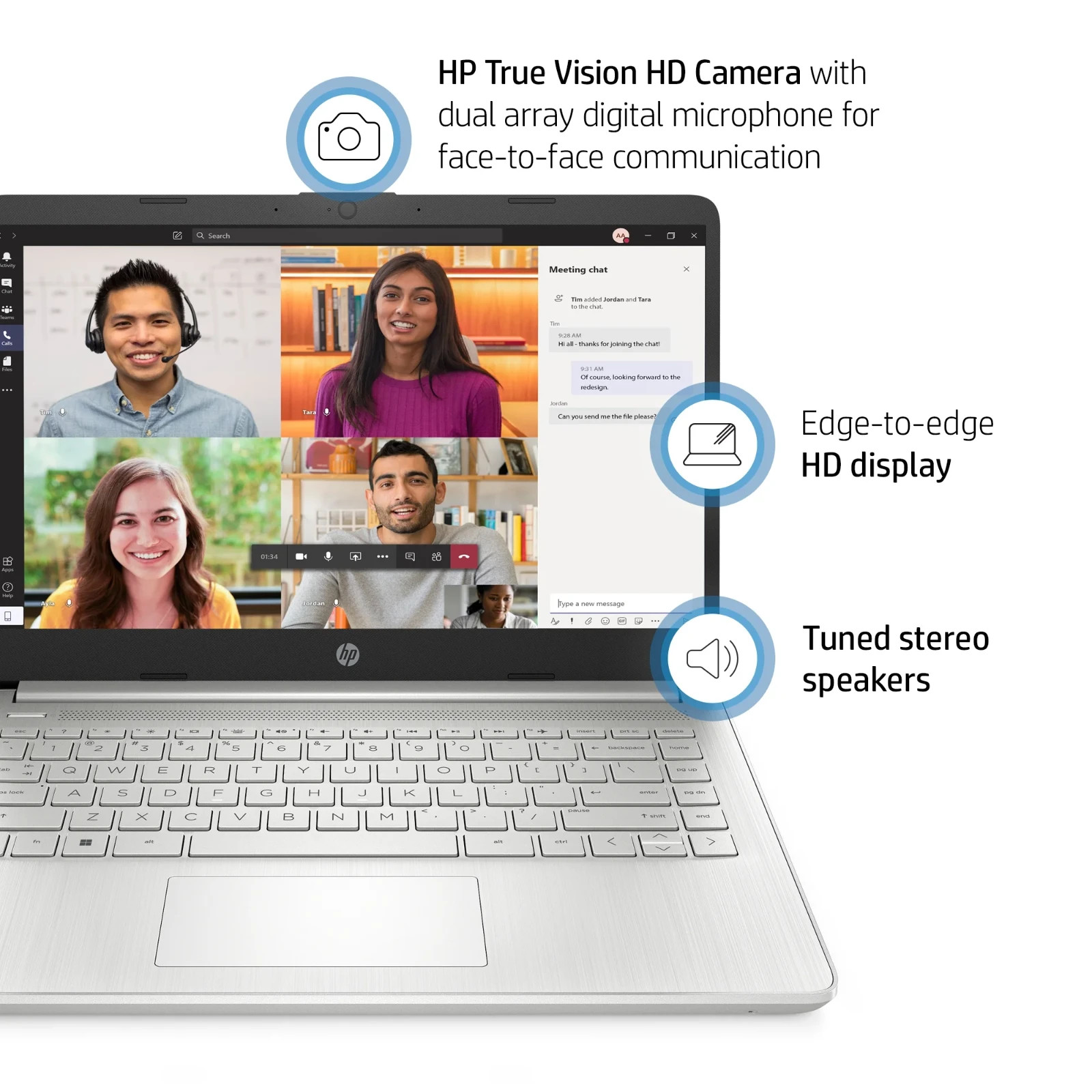 BRAND NEW HP 14dq2031wm 14″ HD i31115G4 3GHz Intel UHD Graphic 600 4GB RAM 128GB