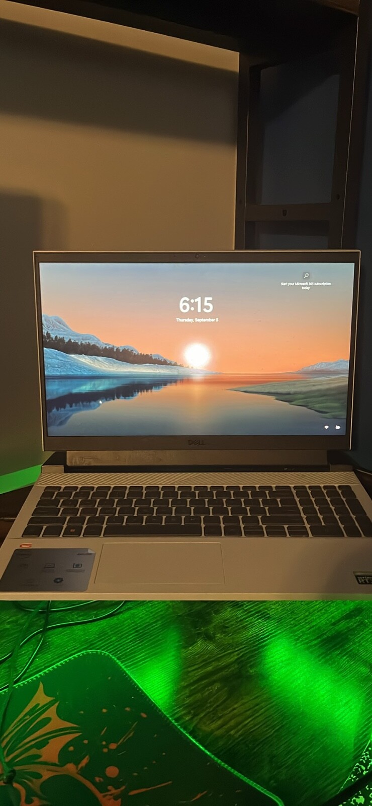 Dell G15.6″ (512GB SSD, AMD Ryzen 5 6000 Series, 4.50 GHz, 8GB) Gaming Laptop –