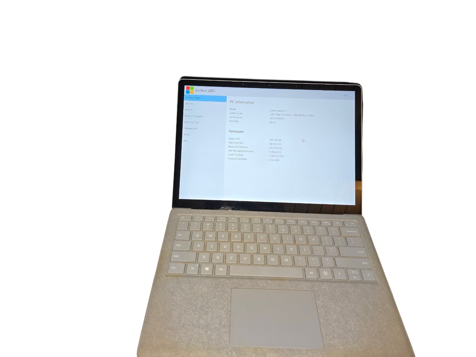Microsoft Surface Laptop 2 13.5″ SLV i5 8250U 8GB RAM 128GB SSD Touch Chrg Win11