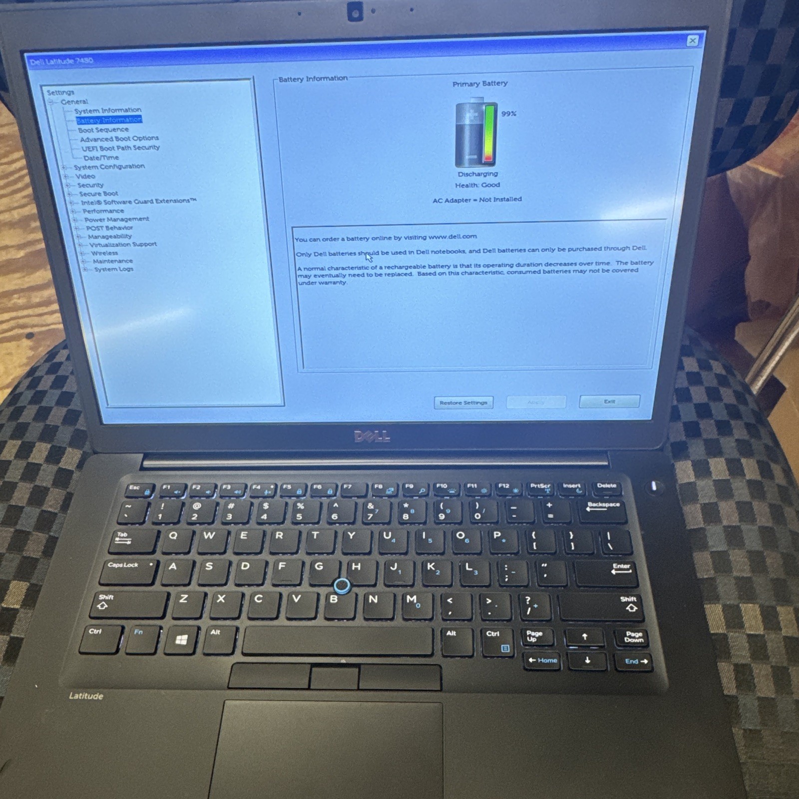 Dell Latitude 7480 14″ i5-6300U 2.40GHz 16GB 128GB SSD Win 11 Pro