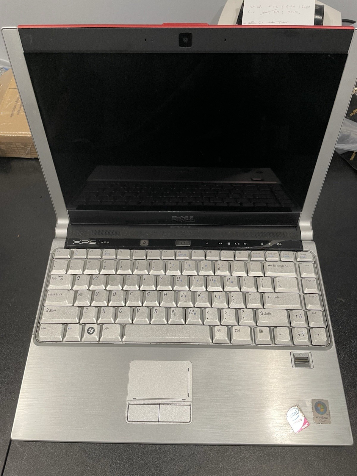 Dell XPS M1330 13″ Laptop Powers On Not Further Testing Red