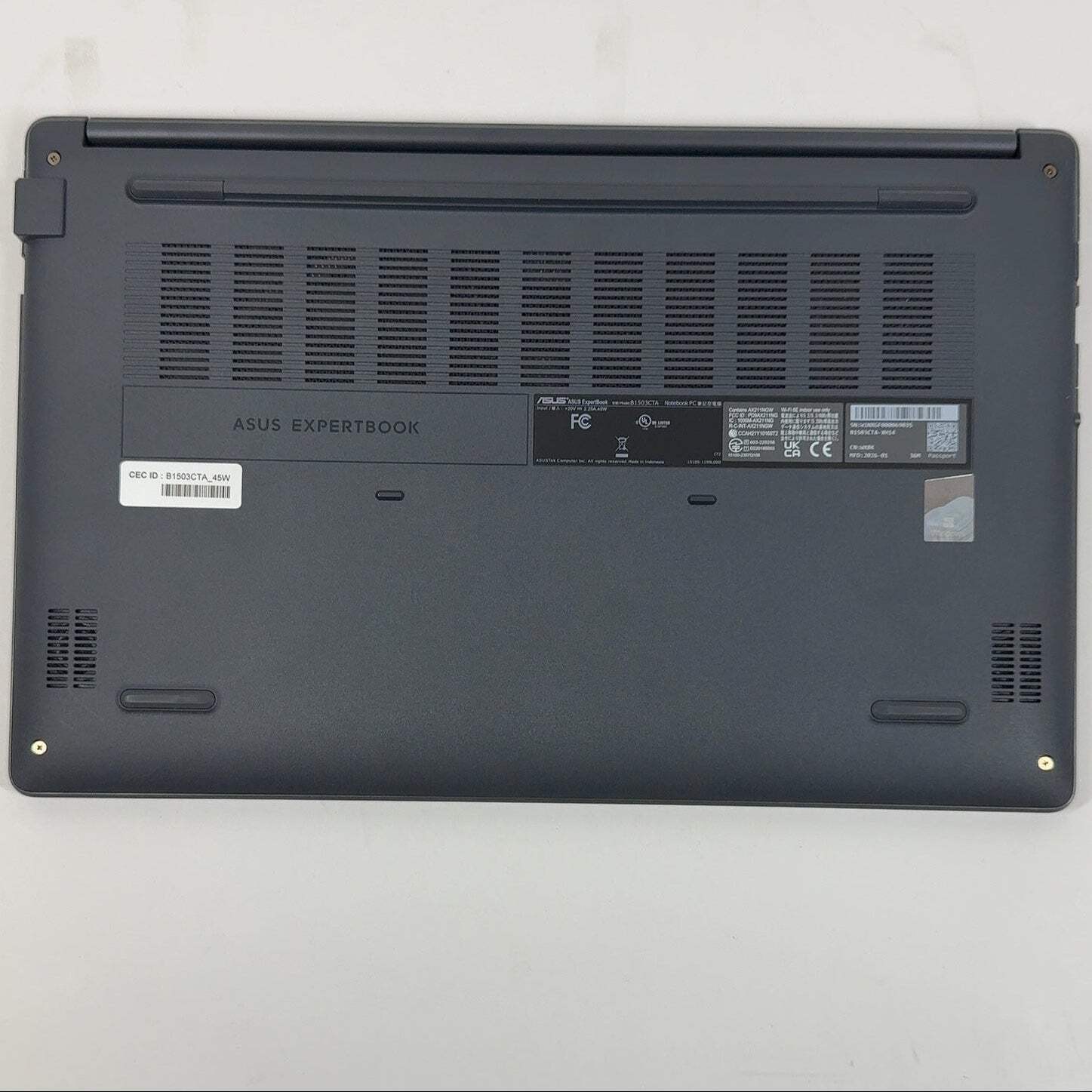 Asus ExpertBook B1 B1503CTA 15.6″ N150 0.8GHz 4GB RAM 128GB SSD